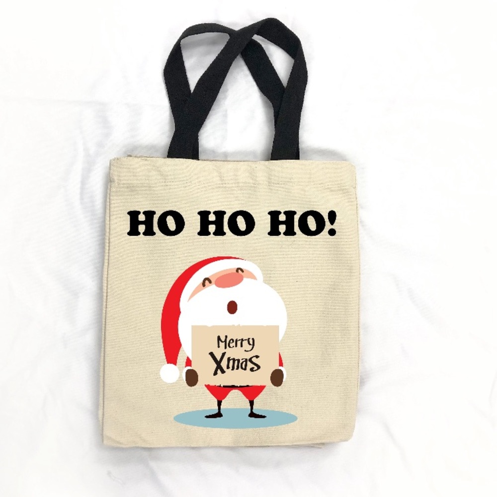 Personalized Santa Tote Bags - Picture 4 of 10